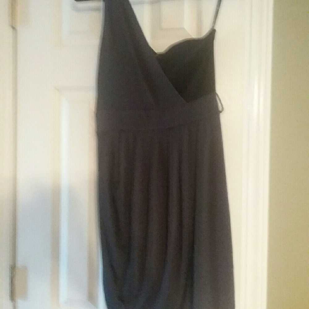 Short Grey and Black Dress